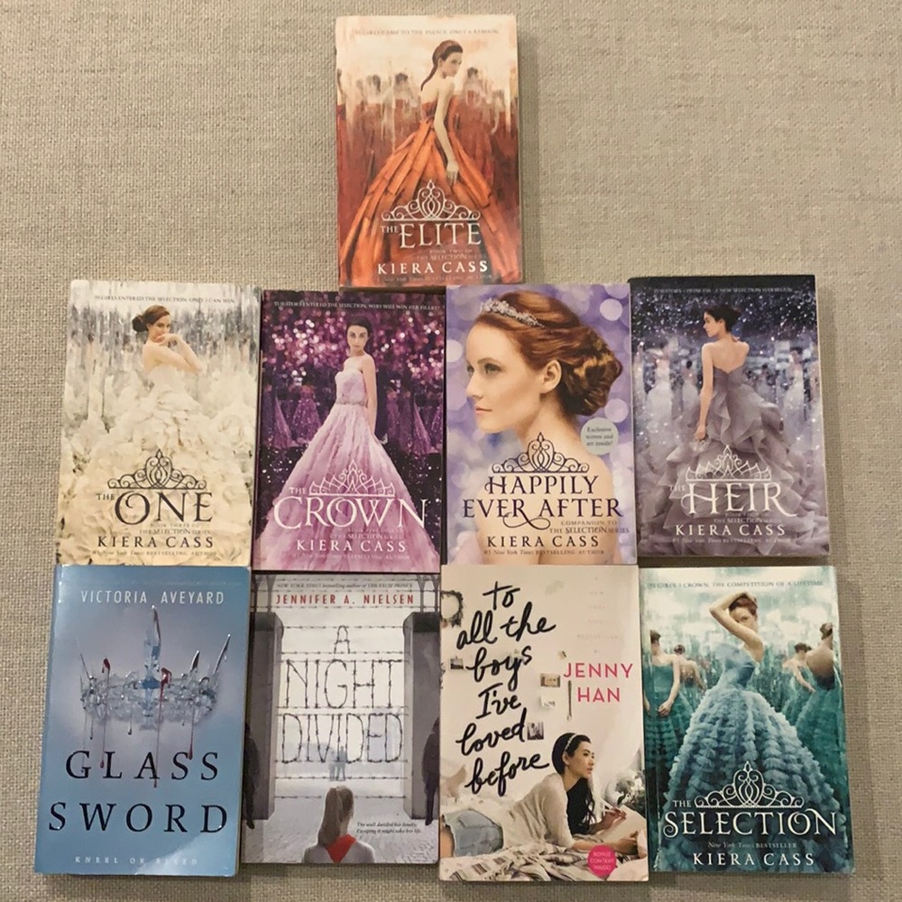 Kierra Cass , Victoria Aveyard , J Nielsen, J Han Books Lot